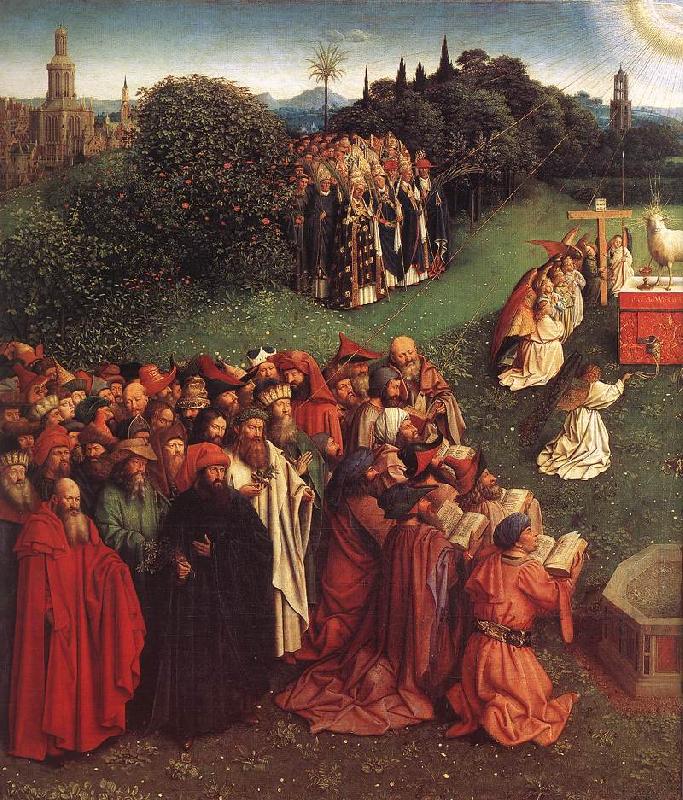  The Ghent Altarpiece: Adoration of the Lamb (detail)